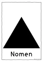 Vorschau - Mal- und Bastelvorlagen - Montessori Wortarten Symbole Poster und Bildkarten - Seite 1