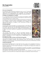 Vorschau - Arbeitsblätter - Die Hugenotten - Infotext und Übungen - Deckblatt