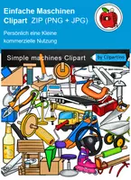 Vorschau - Poster - Einfache Maschinen clipart Grafiken - Deckblatt