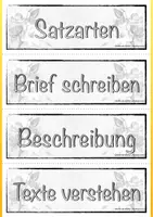 Vorschau - Mal- und Bastelvorlagen - Themenkärtchen Deutsch Kl.5 - Seite 2