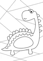 Vorschau - Arbeitsblätter - Dinosaurier, Ausmalbilder, Ausmalbild, zum Ausmalen, Gestalte, Kunst, malen, Deko, Dekoration, Kunstprojekt - Seite 1