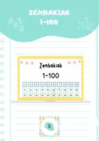 Vista previa - Decoración del aula - Zenbakiak 1-100 - Portada