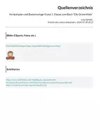 Vorschau - Stundenentwürfe - Verlaufsplan und Bastelvorlage Kunst 1. Klasse zum Buch "Die Grüne Kiste" - Seite 1