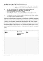 Vorschau - Arbeitsblätter - Der Kalte Krieg: Begriffe von Ost und West zuordnen - Deckblatt