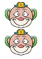 Vorschau - Unterrichtsreihen - Karneval - Fasching - Additionen im Zahlenraum 10 - Legematerial - Clown und Konfetti - Seite 3
