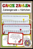 Vorschau - Fördermaterial/Inklusion - GANZE ZAHLEN (Zahlengerade) - Legeübung + Aufgabenkarten - Deckblatt