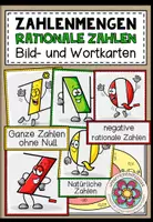 Vorschau - Präsentationen/Tafelbilder - ZAHLENMENGEN (Rationale Zahlen) - Bild- und Wortkarten - Deckblatt