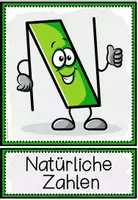 Vorschau - Präsentationen/Tafelbilder - ZAHLENMENGEN (Rationale Zahlen) - Bild- und Wortkarten - Seite 1