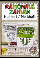 Vorschau - Mal- und Bastelvorlagen - RATIONALE ZAHLEN - Faltheft (Merkheft) - Deckblatt