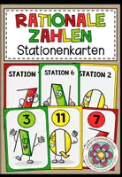 Vorschau - Stationenlernen - RATIONALE ZAHLEN - Stationenkarten - Deckblatt