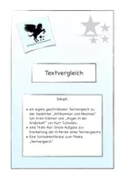 Vorschau - Arbeitsblätter - Textvergleich - Deckblatt