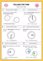 Vorschau - Arbeitsblätter - TELLING THE TIME - Uhrzeiten lernen im Fach Englisch - Seite 1