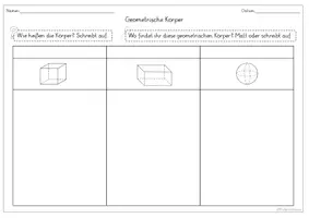 Vorschau - Arbeitsblätter - Geometrische Körper im Alltag - Suchaufgabe - Seite 3