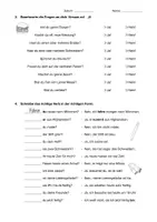 Vorschau - Arbeitsblätter - DaZ: Entscheidungsfrage Übungen (differenziert) - Nr. 1 - Seite 1