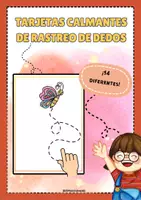 Vista previa - Tarjetas / Manipulativos - Tarjetario Calmante de Rastreo de Dedos | Actividad de Respiración Consciente para Niños (6-12 años) - Portada