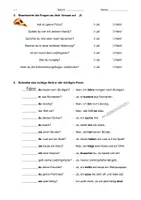 Vorschau - Arbeitsblätter - DaZ: Entscheidungsfrage Übungen (differenziert) - Nr. 2 - Seite 1