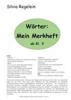 Vorschau - Arbeitsblätter - Wörter: Mein Merkheft, ab Kl. 3 - Deckblatt