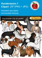 Vorschau - Poster - Hunde Clipart Grafiken Materialpaket - Seite 1