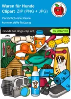 Vorschau - Poster - Waren für Hunde Clipart-Grafiken, Haustierbedarf - Deckblatt