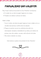 Vista previa - Manualidades / Dibujos para colorear - VALENTINE´S DAY CRAFT - with instructions - página 2