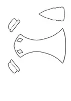 Vorschau - Mal- und Bastelvorlagen - Drachen-Maske Bastelvorlage für Karneval - Seite 3