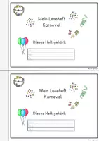 Vorschau - Unterrichtsreihen - Leseheft, Erstleser Karneval, 1.Klasse Lesen mit Bildern. DaZ - Seite 3
