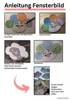Vorschau - Mal- und Bastelvorlagen - Clowns mit Mandala-Haaren - Fensterbild, Fastnacht, Fasching, Karneval, Kunst #rabattraketenzusalevester25 - Seite 1