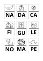 anteprima - Flashcard - DOMINO SILLABICO - Pagina 1