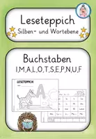 Vorschau - Arbeitsblätter - Leseteppich A, Lesen auf Silben- und Wortebene - Deckblatt