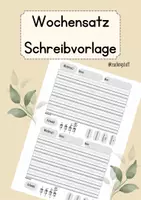 Vorschau - Arbeitsblätter - Wochensatz - Fachwortschatz trainieren - Deckblatt