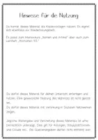 Vorschau - Arbeitsblätter - Förder-Kopiervorlagen Nomen und Artikel - Seite 1