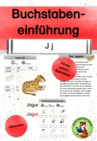 Vorschau - Arbeitsblätter - Buchstabeneinführung J/ j Geschichte Übungen differenziert - Deckblatt