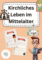Vorschau - Arbeitsblätter - Kirchliches Leben im Mittelalter - Deckblatt