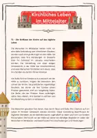 Vorschau - Arbeitsblätter - Kirchliches Leben im Mittelalter - Seite 1