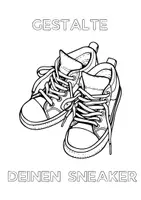 Vorschau - Arbeitsblätter - Sneaker Design, Ausmalbilder, Ausmalbild, Turnschuhe, Schuhe, zum Ausmalen, selbst Designen, Kunstprojekt, Sportschuhe - Seite 2