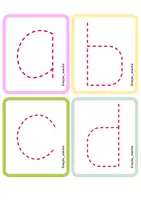 Vista previa - Manualidades / Dibujos para colorear - TRAZO de Abecedario (minúsculas) y números - página 1
