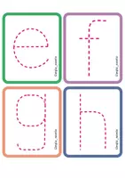 Vista previa - Manualidades / Dibujos para colorear - TRAZO de Abecedario (minúsculas) y números - página 2