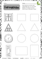 Vorschau - Arbeitsblätter - 10 Seiten Geometrische Formen Anfangsunterricht 📏📐 - Seite 3