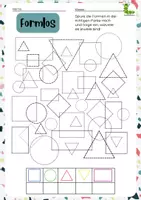 Vorschau - Arbeitsblätter - Materialpaket Eben Figuren / Formen 🟡🔺🟥🟩 - Seite 1