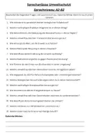 Vorschau - Lehrpläne/Lehrermaterial - Sprechanlässe Thema Umweltschutz Sprechen DaZ Deutsch miteinander reden Sprechen in verschied. Situationen A2 - B2 - Seite 1