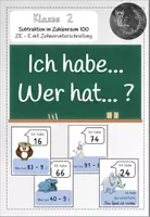 Vorschau - Stationenlernen - Ich habe... Wer hat...? - Lernspiel Mathematik (ZE - E | Subtraktion ZR 100) - Deckblatt