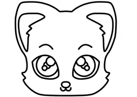 Aperçu - Matériel pour travaux manuels / dessin - Chapeau de carnaval CHAT - Page 1