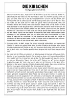 Vorschau - Arbeitsblätter - „Die Kirschen“ von Wolfgang Borchert (Aufgabenpaket) - Seite 1