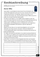 Vorschau - Arbeitsblätter - Arbeitsblatt Rechtschreibung "Doctor Who" (10 Fehler finden) #9 - Seite 1