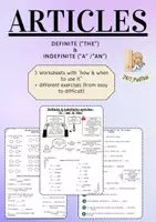 Vorschau - Arbeitsblätter - Articles (A, an & the) + Lösungen - Deckblatt