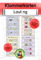 Vorschau - Arbeitsblätter - Klammerkarten Laut ng Buchstabeneinführung - Deckblatt