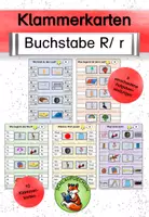Vorschau - Spiele - Klammerkarten R/ r Buchstabeneinführung - Deckblatt