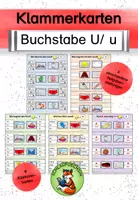 Vorschau - Spiele - Klammerkarten U/ u Buchstabeneinführung - Deckblatt