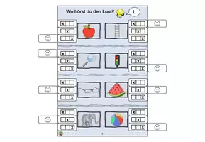 Vorschau - Arbeitsblätter - Materialpaket Buchstabeneinführung L/ l - Seite 3