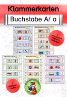 Vorschau - Spiele - Klammerkarten A/a Buchstabeneinführung - Deckblatt